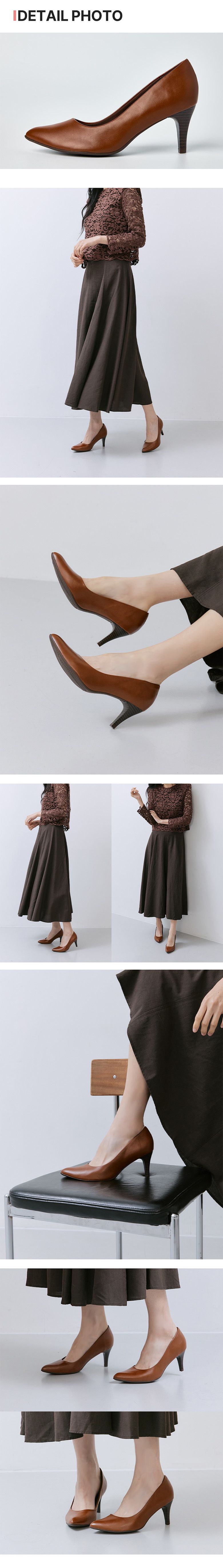컴포트 캐빈슈즈 7cm 펌프스